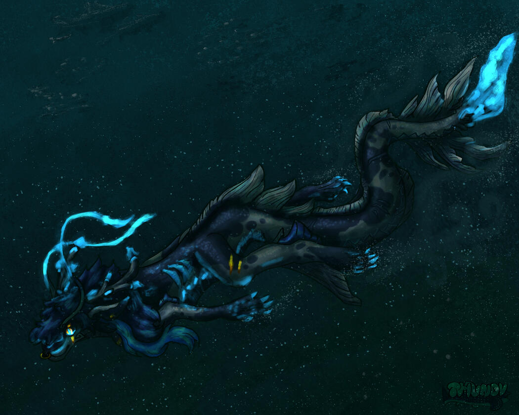Fully shaded, medium complexity bg, multiple light sources (underwater)