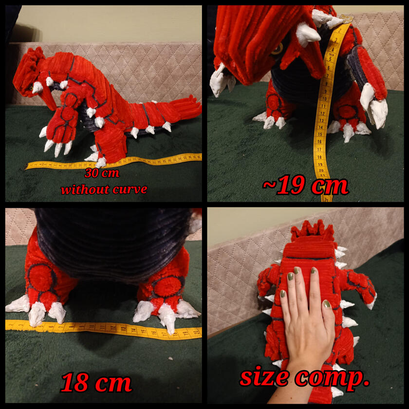 Large+ (my largest done project, being 50 cm in total lenght)
